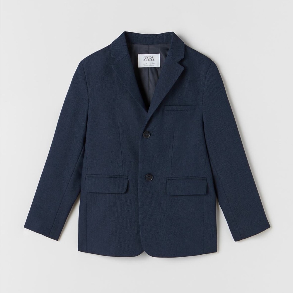 Zara boys-size 6 textured weave suit. Pants and jacket